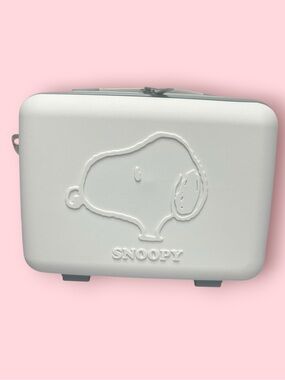 Snoopy Hard Case Small Luggage (Light Gray)